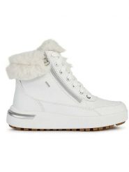 Geox Skórzane botki "Dalyla" zw kolorze białym rozmiar: 40. Białe botki damskie Geox, eleganckie, bez obcasa, bez zapięcia. Za 387.24 zł.