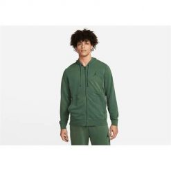 Bluza sportowa męska Nike Air Jordan Dri-fit. Zielone bluzy sportowe męskie Nike, bez wzorów, sportowe, bez kołnierzyka, bez ramiączek. Za 399.99 zł.