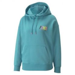 Bluza treningowa damska Puma Swxp Graphic Hoodie TR. Niebieskie bluzy sportowe damskie Puma, l. Za 395.00 zł.