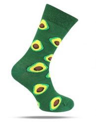 Skarpetki Bawełniane - Tematyczne - Zielone w Awokodo. Zielone skarpetki męskie His Story, bez wzorów, z bawełny. Za 29.99 zł.