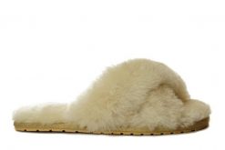 EMU AUSTRALIA W11573 MAYBERRY natural, kapcie damskie. Kapcie damskie Emu Australia, ze skóry. Za 299.90 zł.