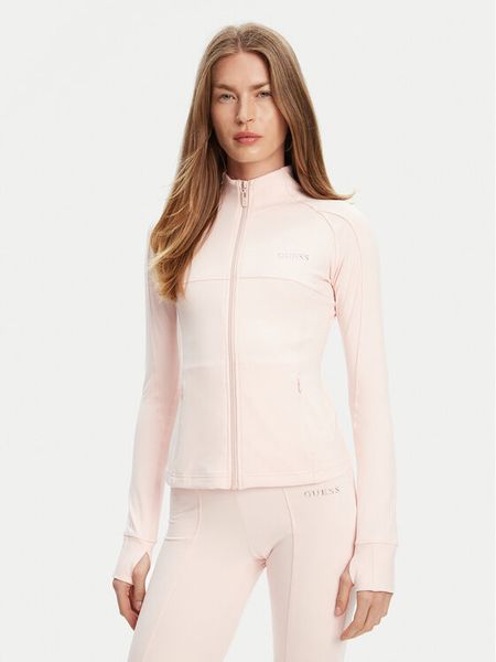 Guess Bluza V5RP17 KCD02 Różowy Regular Fit. Czerwone bluzy bez kaptura damskie Guess, l, z syntetyku. Za 279.99 zł.
