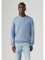 Levi´s Sweter w kolorze niebiesko-białym rozmiar: L. Białe swetry męskie l, bez wzorów, z bawełny, bez kołnierzyka. Za 195.77 zł.