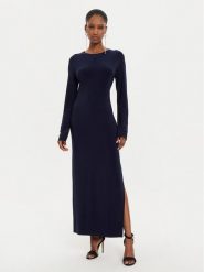 NORMA KAMALI Sukienka wieczorowa KK2243PLE33951 Granatowy Slim Fit. Niebieskie sukienki damskie NORMA KAMALI, s, bez wzorów, z syntetyku, wizytowe, bez kołnierzyka, bez ramiączek. Za 589.99 zł.
