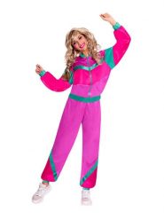 Amscan 2-częściowy kostium "Jogging Suit" w kolorze różowym rozmiar: XL. Różowe stroje jednoczęściowe damskie AMSCAN, xl, bez wzorów. Za 92.42 zł.