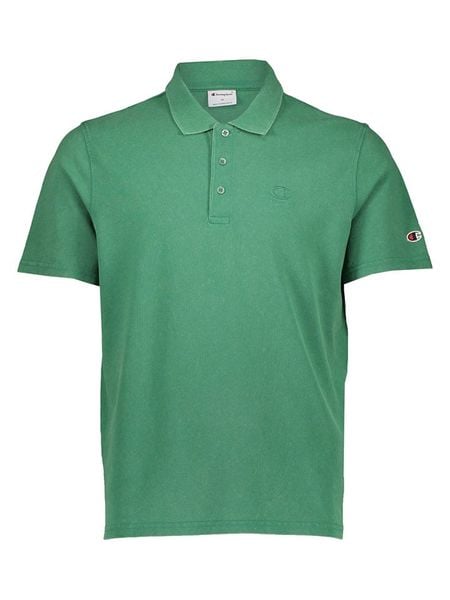 Champion Koszulka polo w kolorze zielonym rozmiar: XXL. Zielone koszulki polo męskie CHAMPION, xxl, bez wzorów, z bawełny, bez ramiączek. Za 119.95 zł.