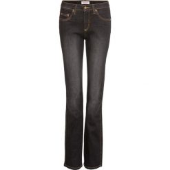 Dżinsy Straight Slim, Mid Waist, ze stretchem. Niebieskie jeansy damskie bonprix. Za 109.99 zł.