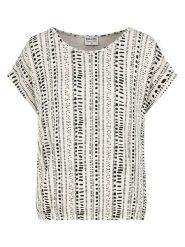 Sublevel Koszulka w kolorze kremowym rozmiar: S. Brązowe bluzki damskie Sublevel, s, bez wzorów, bez kołnierzyka. Za 43.99 zł.