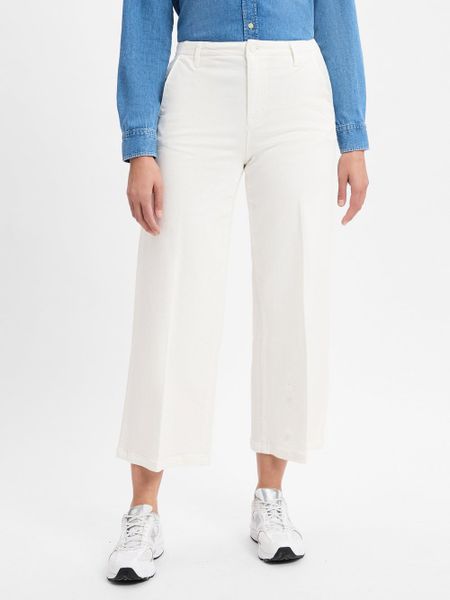Comma casual identity Spodnie culottes - Alva Kobiety Bawełna biały, 40. Białe spodnie materiałowe damskie comma casual identity, bez wzorów, z bawełny, casualowe. Za 279.95 zł.