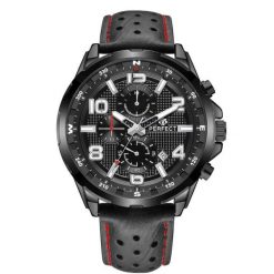 Czarny Zegarek Męski Pasek Duży Solidny Perfect Ch05L. Czarne zegarki męskie . Za 134.99 zł.