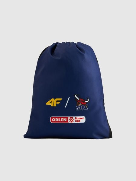 4F Plecak-worek 4F x Stal Ostrów Wielkopolski 2025/26 - granatowy Uniwersalny. Niebieskie plecaki damskie 4f, bez wzorów, z dresówki, sportowe. Za 99.99 zł.