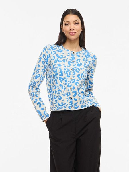 Vila Kardigan "Vimayas" w kolorze błękitnym rozmiar: XL. Niebieskie kardigany damskie Vila, s, bez wzorów, z materiału. Za 97.05 zł.