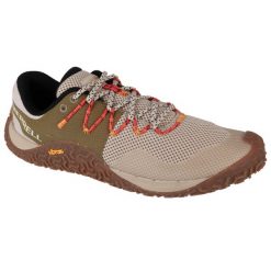 Buty do biegania męskie, Merrell Trail Glove 7. Brązowe obuwie do biegania damskie MERRELL. Za 666.00 zł.