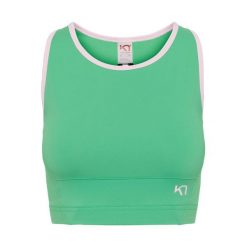 Biustonosz dla kobiet Kari Traa Linnea. Zielone biustonosze sportowe damskie Kari Traa, bez wzorów. Za 270.00 zł.