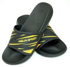 Klapki basenowe męskie Aqua Speed Idaho. Czarne klapki i japonki męskie Aqua-Speed, z materiału. Za 64.99 zł.