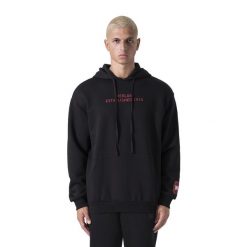 Bluza męska Everlast Streetwear Hoodie. Czarne bluzy bez kaptura męskie Everlast, bez wzorów, sportowe, bez kołnierzyka, bez ramiączek. Za 179.99 zł.