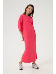 Kaffe Sukienka "Edna" w kolorze różowym rozmiar: XL. Różowe sukienki damskie Kaffe, xl, bez wzorów, bez kołnierzyka, bez ramiączek, maxi. Za 127.35 zł.
