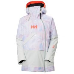 Damska kurtka narciarska Helly Hansen Powchaser Asym. Fioletowe kurtki damskie Helly Hansen, na zimę, bez wzorów, bez kaptura. W wyprzedaży za 1,263.50 zł.