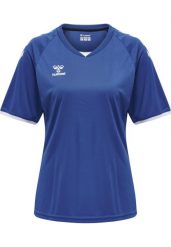 Koszulka damska Hummel hmlhmlCORE volley. Niebieskie topy sportowe damskie HUMMEL, xs, bez wzorów, z jersey, bez ramiączek. Za 161.50 zł.