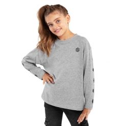 Koszulka sportowa lifestyle dziewczęca Yoho-G bawełna krótki rękaw. Szare koszulki dziewczęce SIROKO, bez wzorów, z bawełny, bez ramiączek. W wyprzedaży za 54.00 zł.