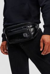 KARL LAGERFELD Czarna saszetka męska K/ikon Puffy Nylon Bumbag. Czarne saszetki męskie Karl Lagerfeld, z materiału. W wyprzedaży za 489.99 zł.