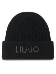 Liu Jo Czapka 2F3058 M0300 Czarny. Czarne czapki zimowe damskie Liu Jo, z materiału. Za 489.99 zł.