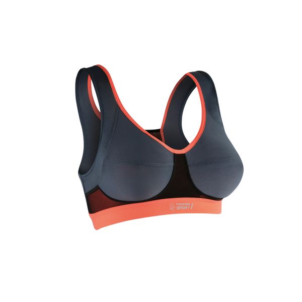 Biustonosz sportowy Activ Thuasne. Niebieskie biustonosze sportowe damskie THUASNE, bez wzorów, z elastanu. Za 253.00 zł.