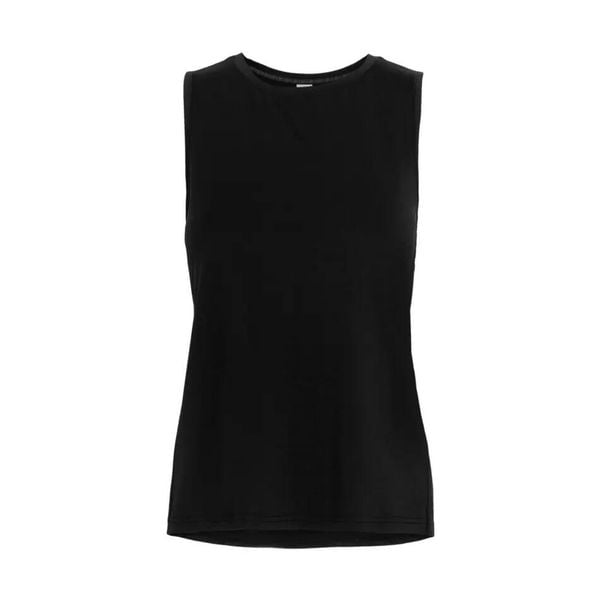 Damski tank top Kari Traa Ava. Czarne topy damskie Kari Traa, bez wzorów, bez kołnierzyka. Za 254.50 zł.