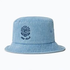 Kapelusz damski Rip Curl Mixed Short Brim Bucket. Niebieskie kapelusze damskie Rip Curl, na lato, bez wzorów, z bawełny. Za 109.99 zł.