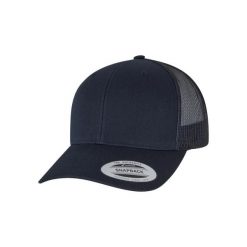 Czapka trucker Flexfit Retro. Niebieskie czapki męskie FLEXFIT, bez wzorów, z bawełny, retro. Za 52.70 zł.
