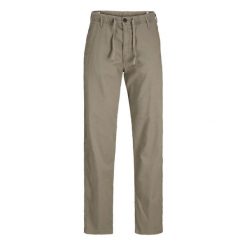 Spodnie Jack & Jones Kane Hybrid dusty olive. Zielone spodnie materiałowe męskie Jack&Jones, bez wzorów, z bawełny, casualowe. Za 177.62 zł.