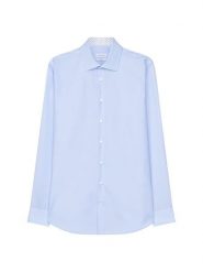 Seidensticker Koszula - Slim fit - w kolorze błękitnym rozmiar: 39. Niebieskie koszule męskie Seidensticker, bez wzorów, z bawełny, bez kołnierzyka, bez ramiączek. Za 113.63 zł.