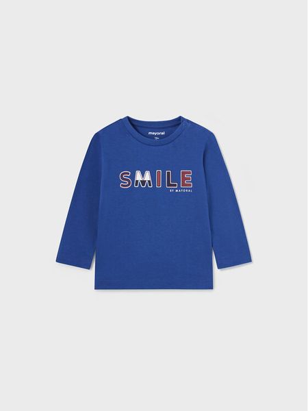 Mayoral Bluzka 108 Niebieski Regular Fit. Niebieskie t-shirty chłopięce Mayoral, bez wzorów, z bawełny, bez ramiączek. Za 49.99 zł.