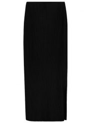 Sublevel Spódnica w kolorze czarnym rozmiar: L. Niebieskie spódniczki damskie Sublevel, l, bez wzorów, prążkowane, z podwyższonym stanem, maxi, proste. Za 74.11 zł.