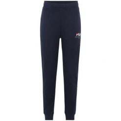 Spodnie męskie Fila Bovrup. Niebieskie spodnie sportowe męskie Fila, z bawełny. Za 179.00 zł.