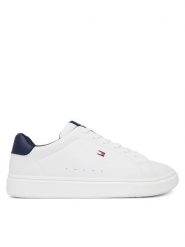 Tommy Hilfiger Sneakersy T3X9-35233-1355X336 D Biały. Białe buty sportowe chłopięce Tommy Hilfiger, ze skóry, bez zapięcia. Za 329.99 zł.