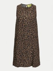 JJXX Sukienka letnia Mira 12268432 Brązowy Relaxed Fit. Brązowe sukienki damskie JJXX, na lato, l, bez wzorów, z wiskozy, bez kołnierzyka, bez ramiączek. Za 89.99 zł.