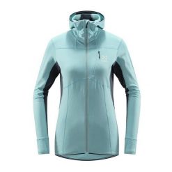 Bluza trekkingowa damska Haglöfs L.I.M Mid Comp Hood. Niebieskie bluzy bez kaptura damskie Haglöfs, l. Za 349.99 zł.