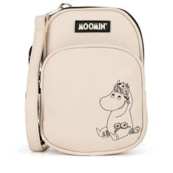 Torebka Moomin. Brązowe torebki klasyczne damskie Moomin, bez wzorów, bez dodatków. Za 48.99 zł.