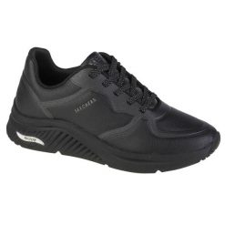 Buty sportowe Sneakersy damskie, Skechers Arch Fit S-Miles. Czarne buty sportowe na co dzień damskie Skechers, bez wzorów, trekkingowe. Za 319.99 zł.