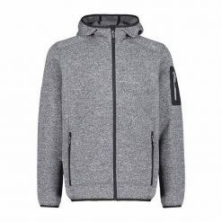 Bluza turystyczna męska CMP. Niebieskie bluzy bez kaptura męskie CMP, l, z polaru. Za 249.99 zł.