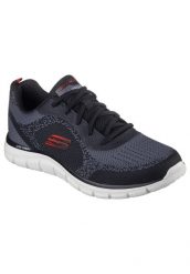 Buty sportowe Sneakersy męskie, Track - Leshur. Czarne buty sportowe na co dzień męskie Skechers, z materiału, bez zapięcia, trekkingowe. Za 249.99 zł.