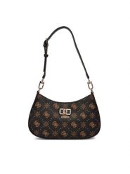 Guess Torebka Emelie Logo HWGP99 28180 Brązowy. Brązowe torebki klasyczne damskie Guess, z aplikacjami, ze skóry, bez dodatków. Za 609.99 zł.