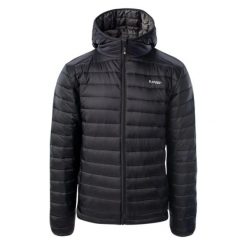 Kurtka Męska Cash. Czarne kurtki męskie Hi-tec, l, bez wzorów, z materiału, z kapturem. Za 360.99 zł.