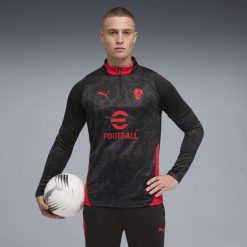 Męska bluza treningowa z zamkiem 1/4 AC Milan 25/26 PUMA. Czarne bluzy bez kaptura męskie Puma, l. Za 329.00 zł.