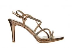 Sandały Bayla-187 587-9083 Rose 187127, Różowe złoto, Skóra ekologiczna - 38. Żółte sandały damskie Bayla, bez wzorów, z lakierowanej skóry, bez obcasa, na platformie. W wyprzedaży za 179.10 zł.