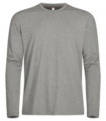 Clique Basic Active-T L/S – Koszulka z długim rękawem z spun dyed poliestru. Szare koszulki męskie z długim rękawem CLIQUE, l, z dzianiny. Za 95.28 zł.