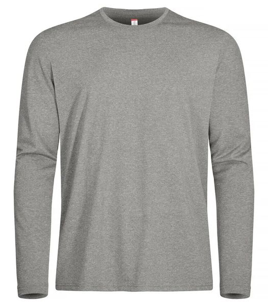 Clique Basic Active-T L/S Koszulka z długim rękawem Szary melanż 100% poliester. Szare koszulki męskie z długim rękawem CLIQUE, l, z dżerseju. Za 95.28 zł.