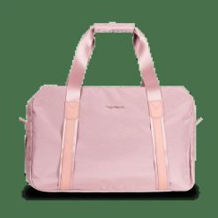 WINGS Torba sportowo - podróżna SKYLARK pink. Czerwone torebki klasyczne damskie Wings, w ażurowe wzory, z materiału, duże, bez dodatków. Za 149.90 zł.