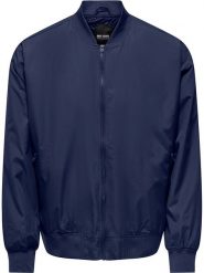ONLY & SONS Kurtka "Gavin" w kolorze granatowym rozmiar: S. Niebieskie kurtki męskie Only & Sons, s, bez wzorów, bez kaptura. Za 79.03 zł.